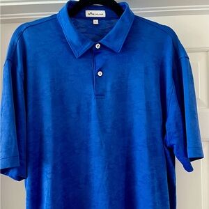 Men's Peter Millar Blue Polo Shirt excellent condition. Large